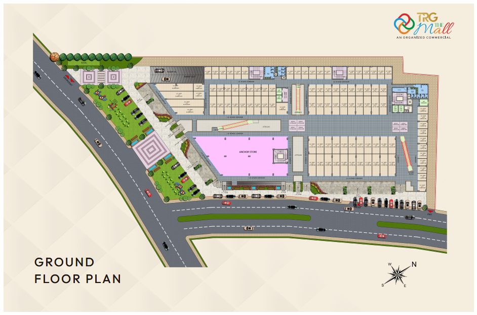 TRG The Mall high-street retail view in Greater Noida West